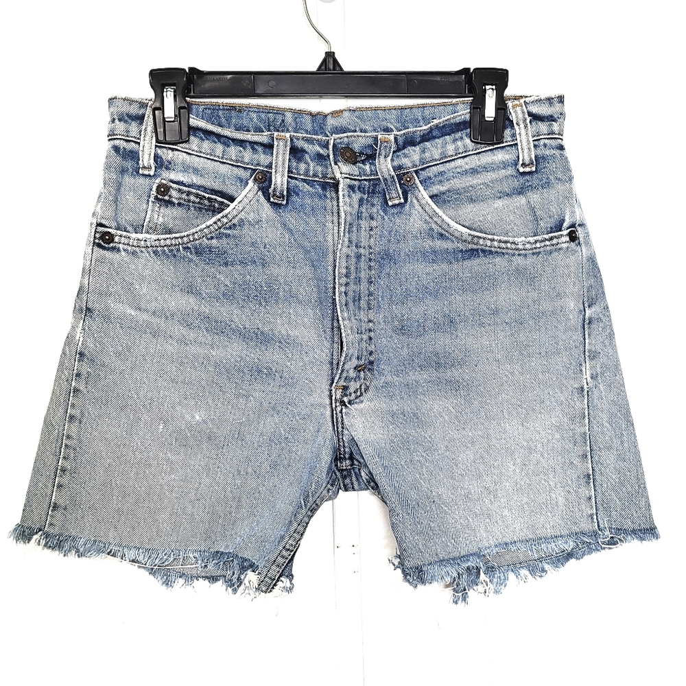 VINTAGE 505 LEVIS ORANGE TAG CUTOFF SHORTS
